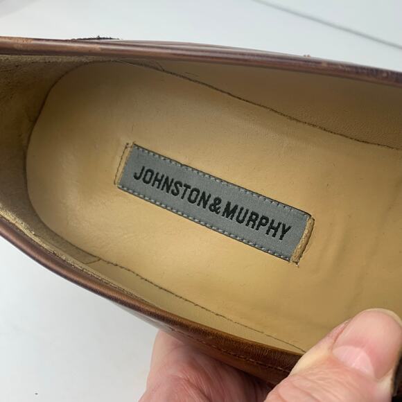 Johnston & Murphy Brown Leather Tassel Loafers main image 4